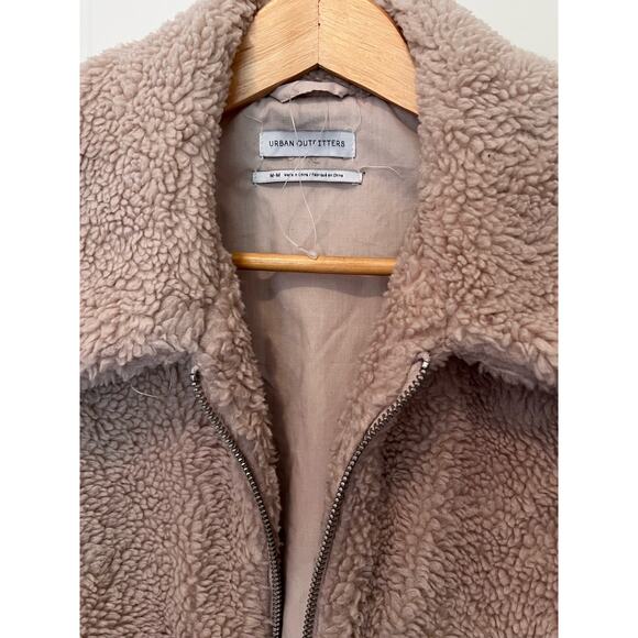 Urban Outfitters Teddy Bear Jacket, Size M, Tan / Light Brown Colored, NWOT - Picture 5 of 9